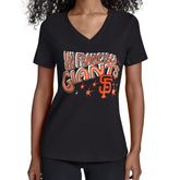 San Francisco Giants Starter Women's Fireworks V-Neck T-Shirt for sale