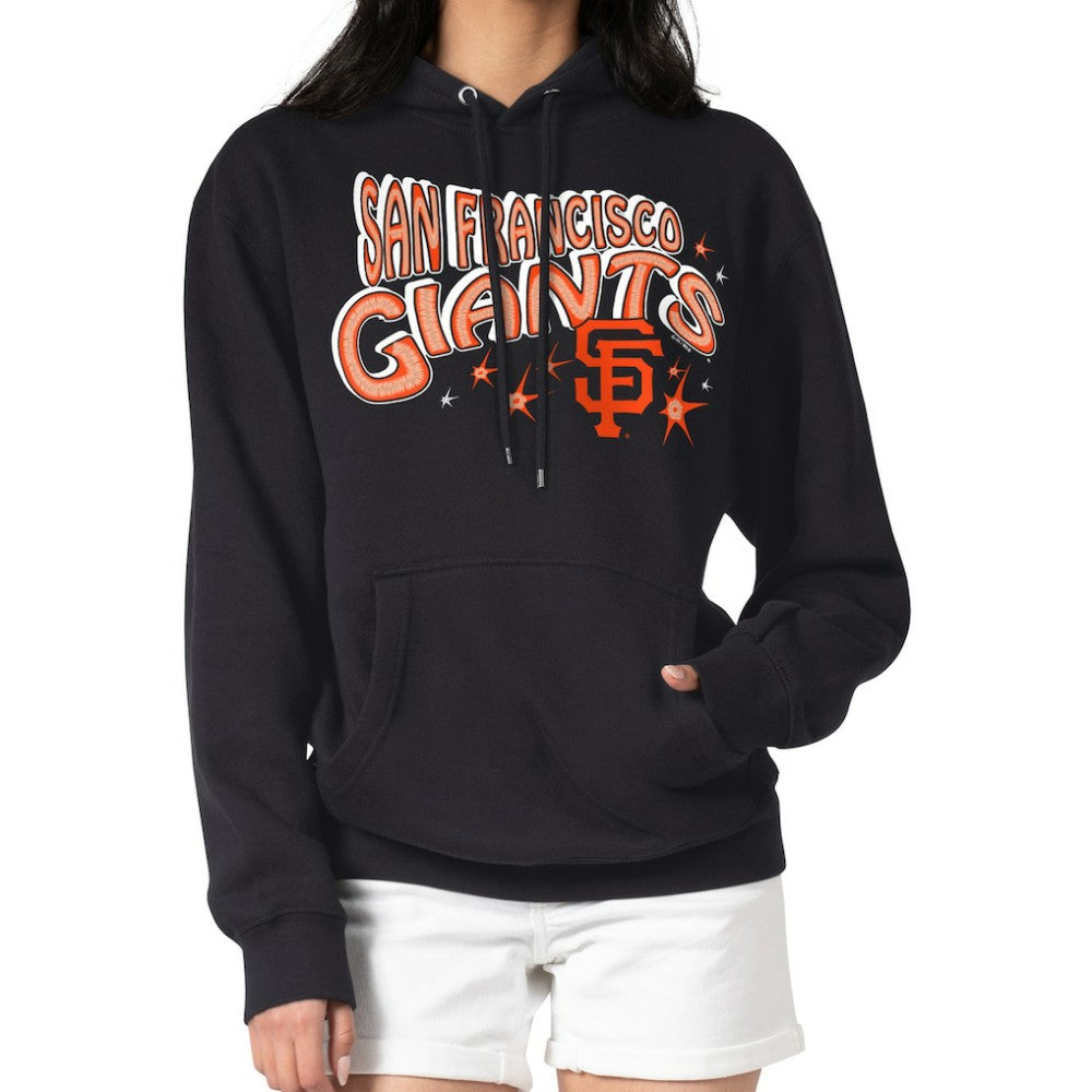 San Francisco Giants Starter Women's Fireworks Fleece Tri-Blend Pullover Hoodie Lifestyle