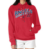 Los Angeles Angels Starter Women's Fireworks Fleece Tri-Blend Pullover Hoodie discount