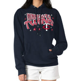 Minnesota Twins Starter Women's Fireworks Fleece Tri-Blend Pullover Hoodie Near Me