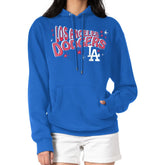 Los Angeles Dodgers Starter Women's Fireworks Fleece Tri-Blend Pullover Hoodie Sale