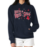 Boston Red Sox Starter Women's Fireworks Fleece Tri-Blend Pullover Hoodie On Sale