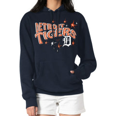 Detroit Tigers Starter Women's Fireworks Fleece Tri-Blend Pullover Hoodie for sale