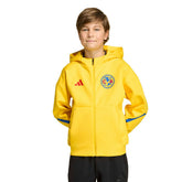 Adidas Club America Youth 2025/26 Club Anthem Full-Zip Hoodie Jacket - Yellow