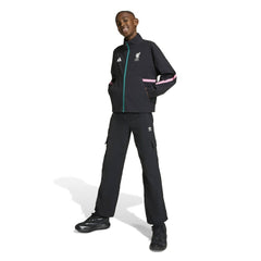 Adidas Liverpool Youth 2025/26 Club Anthem Full-Zip Jacket - Black