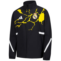 Adidas Real Madrid x Marvel Youth Anthem Full-Zip Jacket - Black