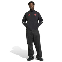 Adidas Manchester United 2025/26 Club Anthem Full-Zip Jacket - Black