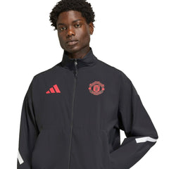 Adidas Manchester United 2025/26 Club Anthem Full-Zip Jacket - Black