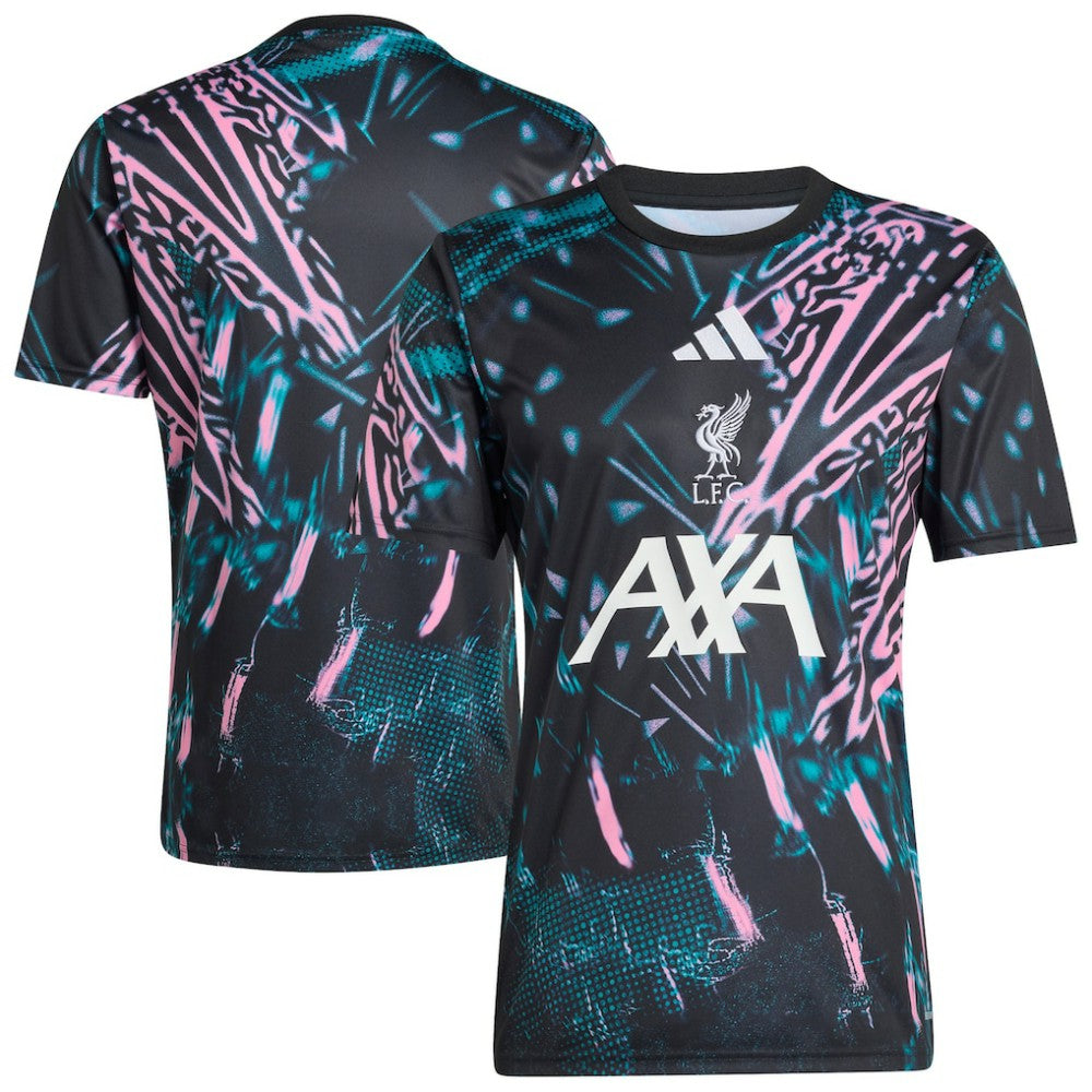Adidas Liverpool 2025/26 Pre-Match Training Jerseys - Black
