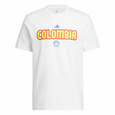 Adidas Colombia National Team Jerseys Hook T-Shirts - White