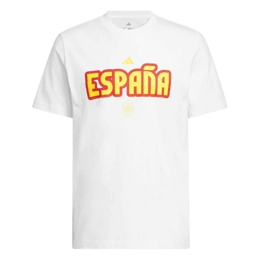 Adidas Spain National Team Jerseys Hook T-Shirts - White