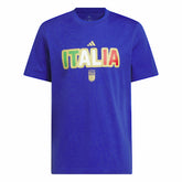 Adidas Italy National Team Jerseys Hook T-Shirts - Blue