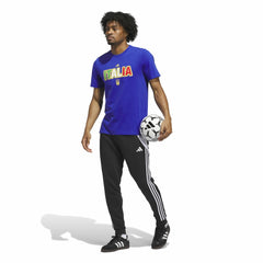 Adidas Italy National Team Jerseys Hook T-Shirts - Blue