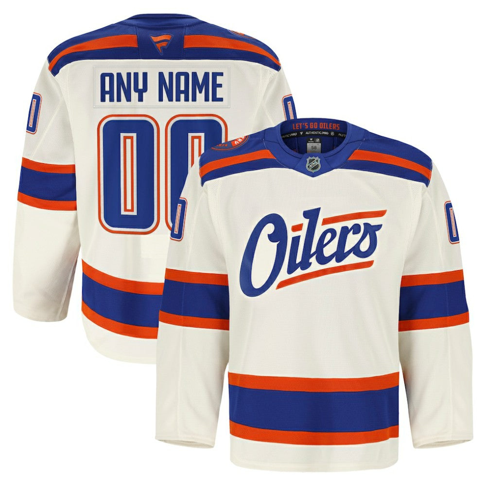 Edmonton Oilers - Fanatics Alternate Authentic Pro Custom Jersey Light Beige