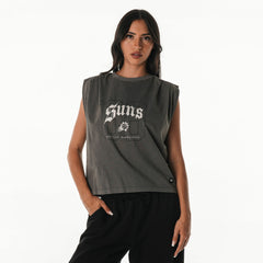 NBA - Phoenix Suns The Wild Collective Unisex 2025/26 City Edition Boxy Cropped Darted Tank Top - Gray