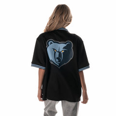 NBA - Memphis Grizzlies The Wild Collective Unisex Mesh Full-Zip T-Shirt - Black