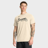Atlanta Braves Nike Wordmark Tri-Blend T-Shirt Lifestyle