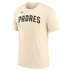 San Diego Padres Nike Wordmark Tri-Blend T-Shirt Lifestyle