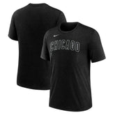 Chicago Cubs Nike Wordmark Tri-Blend T-Shirt On Sale