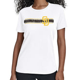 San Diego Padres Starter Women's Team Stripe T-Shirt On Sale