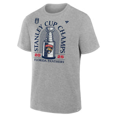 Florida Panthers - Fanatics 2025 Stanley Cup Champions Locker Room T-Shirt Heather Gray