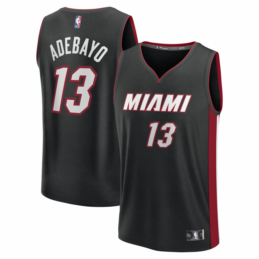 Fanatics - Bam Adebayo Miami Heat Youth Fast Break Replica Player Jersey - Black - Icon Edition