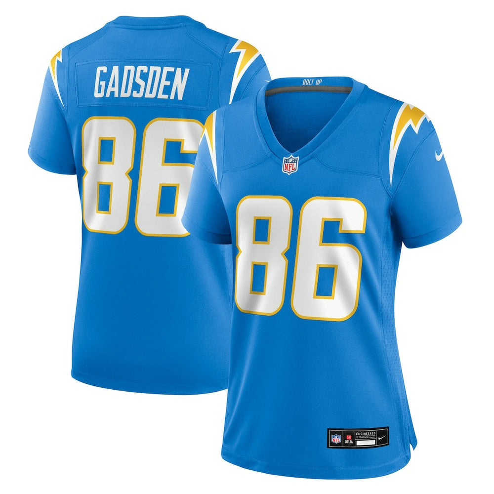 Oronde Gadsden Los Angeles Chargers Women's Team Game Jersey Powder Blue - Nike