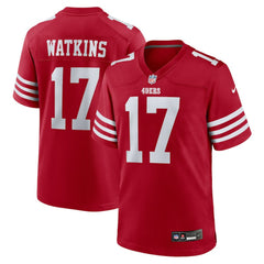 Jordan Watkins San Francisco 49ers Team Game Jersey Scarlet - Nike