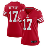 Jordan Watkins San Francisco 49ers Women's Team Game Jersey Scarlet - Nike