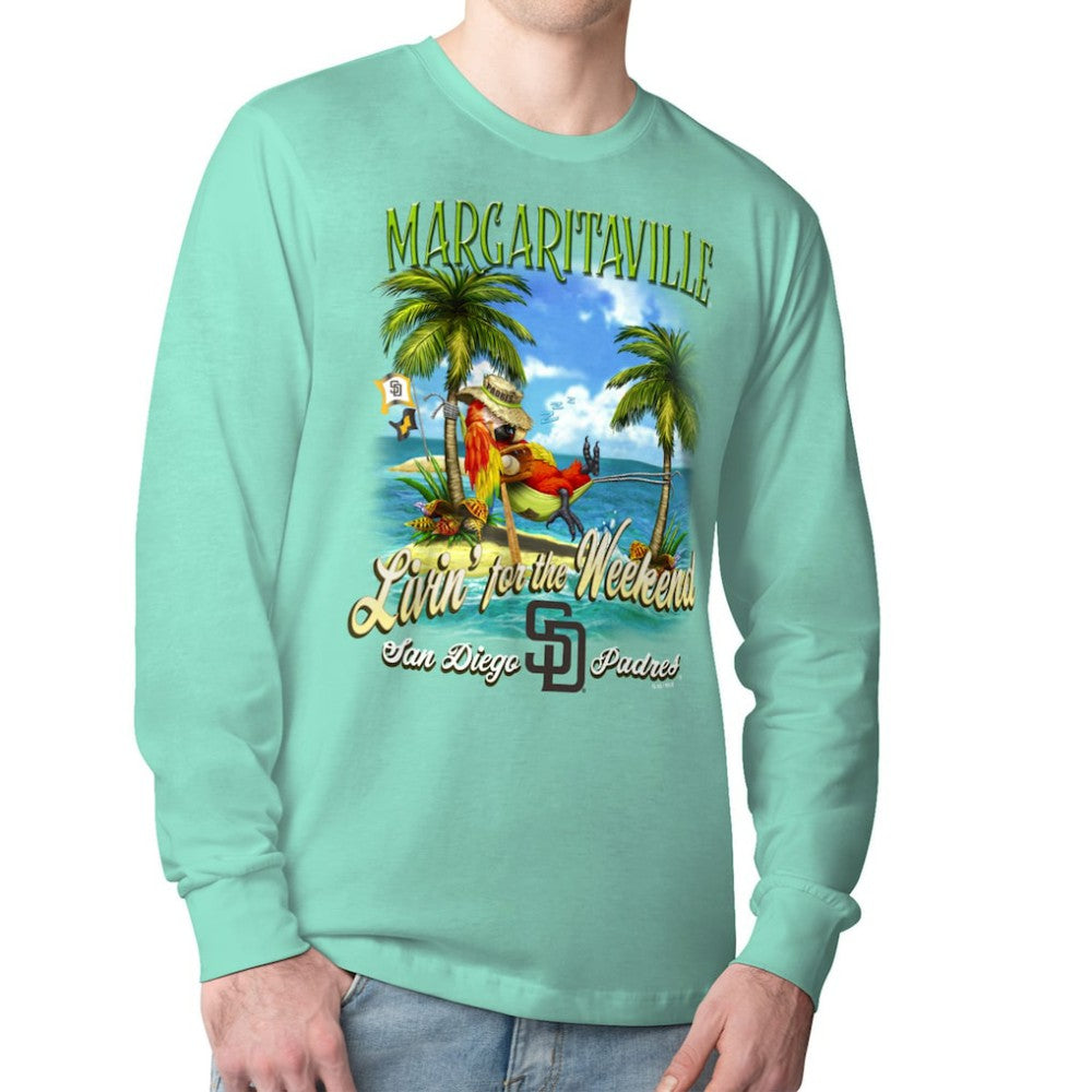 San Diego Padres Margaritaville Livin' for the Weekend Long Sleeve T-Shirt Clearance