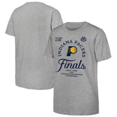 NBA - Indiana Pacers Youth Heather Gray 2025 Eastern Conference Champions Locker Room T-Shirt