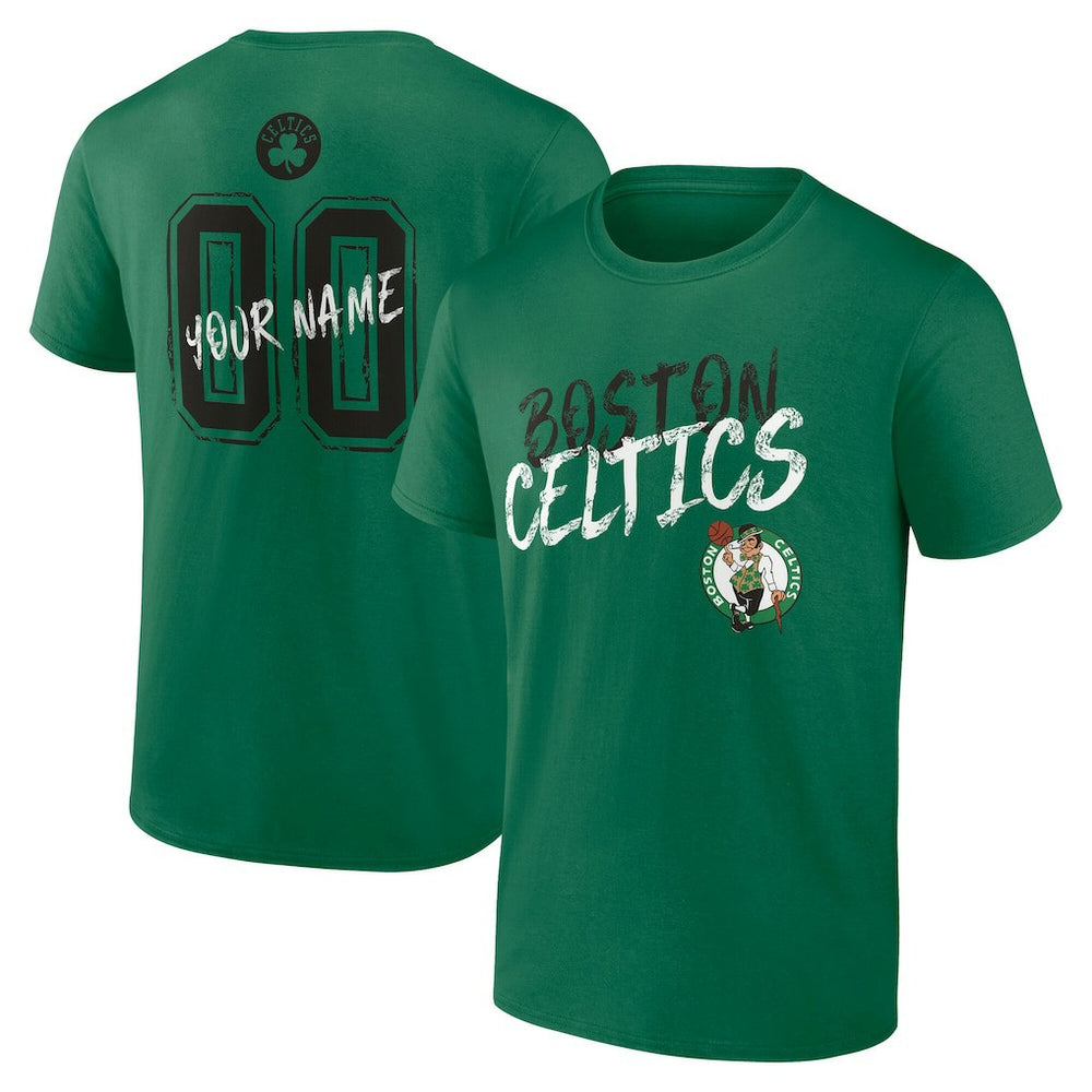 NBA - Boston Celtics Hustle Custom T-Shirt - Kelly Green