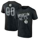 NBA - Brooklyn Nets Hustle Custom T-Shirt - Black