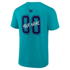 NBA - Charlotte Hornets Hustle Custom T-Shirt - Teal