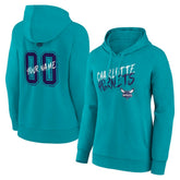 NBA - Charlotte Hornets Women's Hustle Custom Pullover Hoodie - Teal