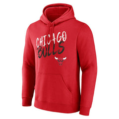 NBA - Chicago Bulls Hustle Custom Pullover Hoodie - Red