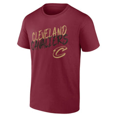 NBA - Cleveland Cavaliers Hustle Custom T-Shirt - Wine
