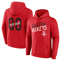 NBA - Houston Rockets Hustle Custom Pullover Hoodie - Red