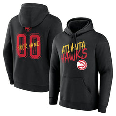 NBA - Atlanta Hawks Hustle Custom Pullover Hoodie - Black