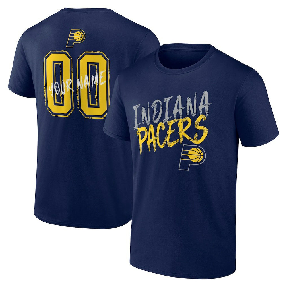 NBA - Indiana Pacers Hustle Custom T-Shirt - Navy
