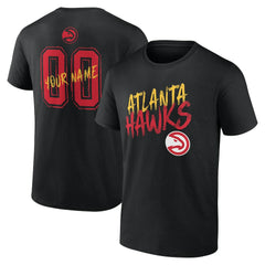 NBA - Atlanta Hawks Hustle Custom T-Shirt - Black