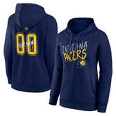 NBA - Indiana Pacers Women's Hustle Custom Pullover Hoodie - Navy