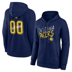NBA - Indiana Pacers Women's Hustle Custom Pullover Hoodie - Navy