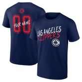 NBA - LA Clippers Hustle Custom T-Shirt - Navy