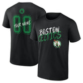 NBA - Boston Celtics Hustle Custom T-Shirt - Black