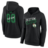 NBA - Boston Celtics Women's Hustle Custom Pullover Hoodie - Black