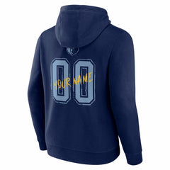 NBA - Memphis Grizzlies Hustle Custom Pullover Hoodie - Navy