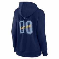 NBA - Memphis Grizzlies Women's Hustle Custom Pullover Hoodie - Navy