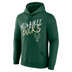 NBA - Milwaukee Bucks Hustle Custom Pullover Hoodie - Hunter Green