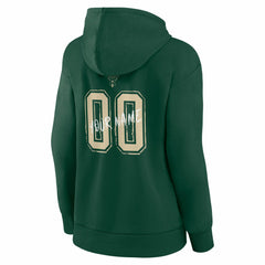 NBA - Milwaukee Bucks Women's Hustle Custom Pullover Hoodie - Hunter Green
